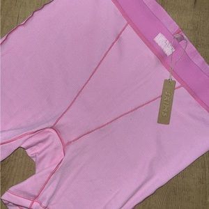 SKIMS cotton rib boxers BUBBLEGUM